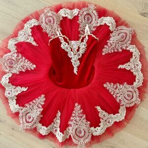 Red and Gold Ballet Tutu